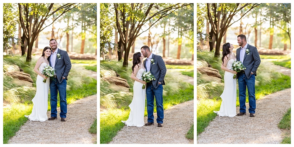 Newlywed portraits at the Willows Event Center