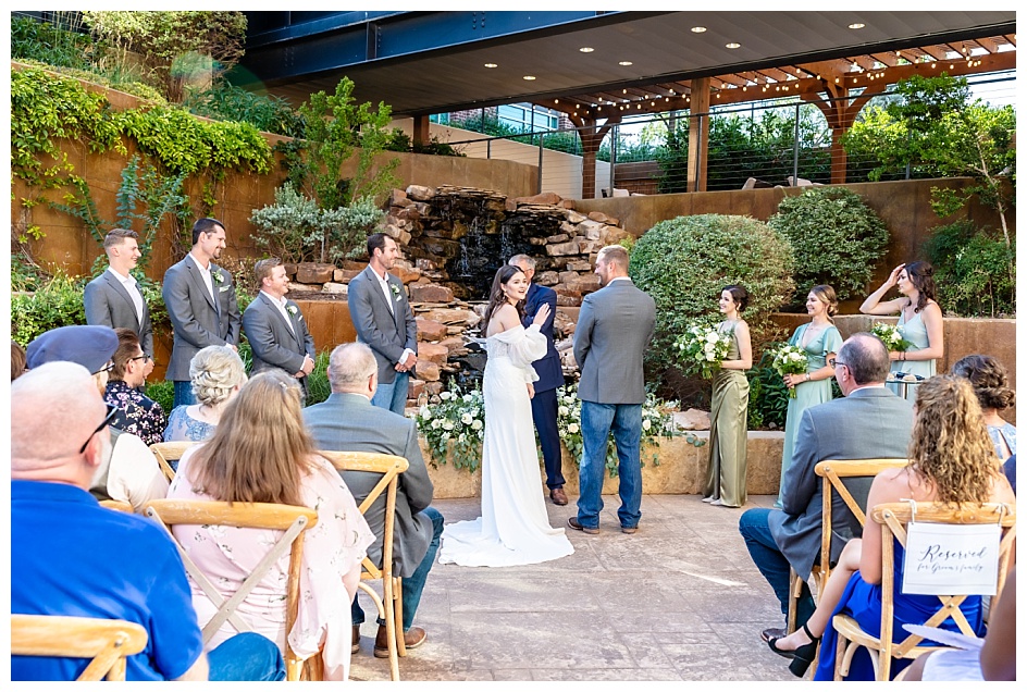Wedding ceremony at the Willows